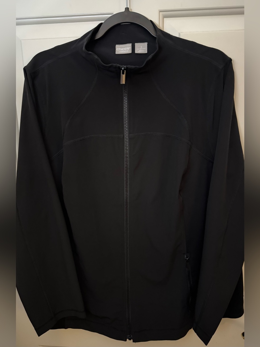 Chico's Zenergy Jacket Lightweight Black Jacket Chico’s Size 3